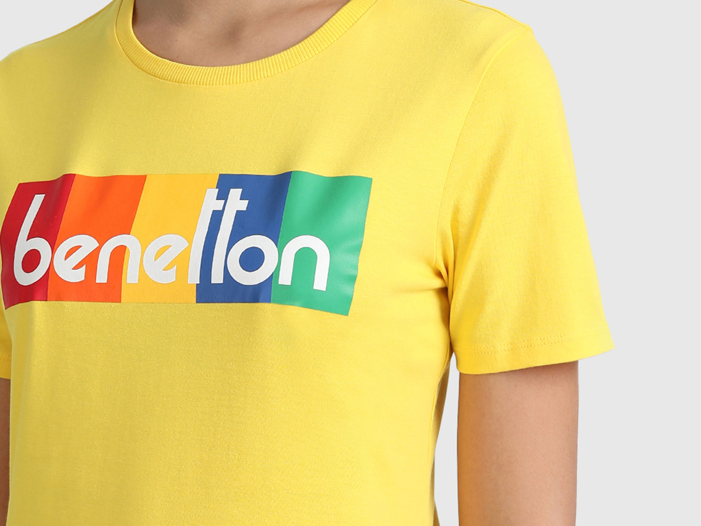 Pure Cotton Tee Shirt with Banner image number 4